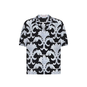 Valentino Garavani Metamorphos Wall Print Bowling Shirt