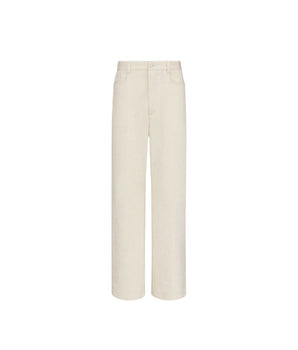 Dior White Cashmere Chino Pants