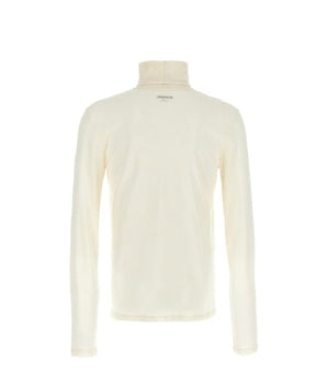 Jil Sander White Polyester Turtleneck