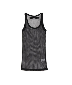 Dsquared² Black Cotton Tank Tops