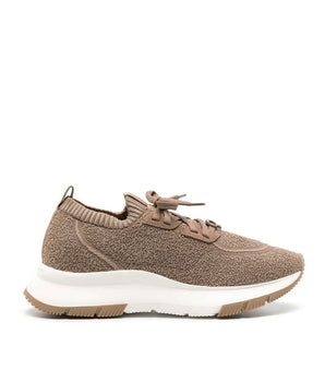 Gianvito Rossi Brown Fabric Athletic Sneakers