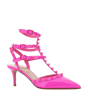 Valentino Garavani Multicolor Calfskin Mid Heel Pumps
