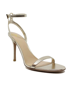 Valentino Garavani Gold Leather Stiletto Heel Sandals