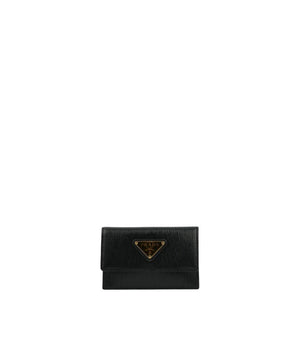 Prada Black Calfskin Cardholder