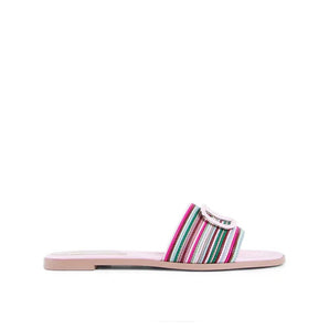 Valentino Garavani Multicolor Leather Slides