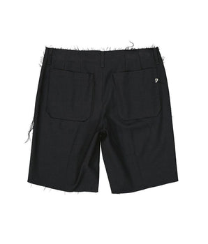 Dondup Black Virgin Wool Bermuda Shorts