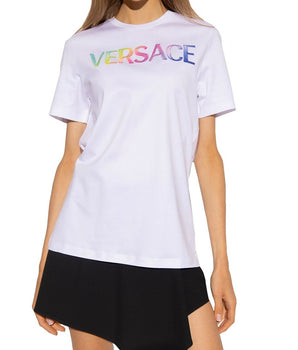 Versace White Cotton T-Shirt