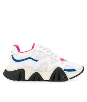 Versace White Leather Chunky Sneakers