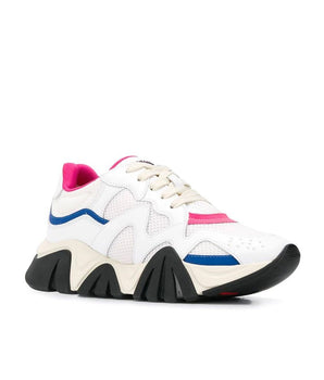 Versace White Leather Chunky Sneakers