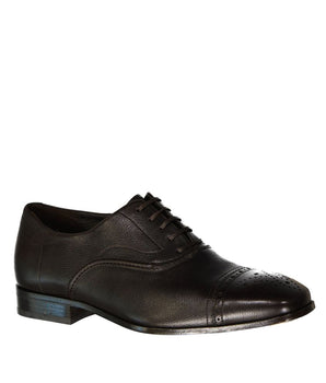Salvatore Ferragamo Brown Calfskin Oxfords And Derbies