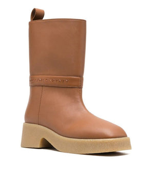 Stella McCartney Brown Polyethylene Chelsea Boots