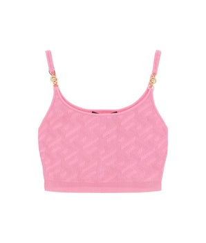 Versace Multicolor Elastane Tank Tops