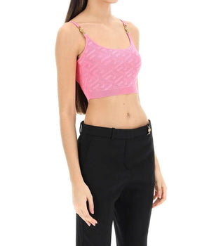 Versace Multicolor Elastane Tank Tops