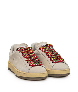 Lanvin Gray Leather Low Top Sneakers