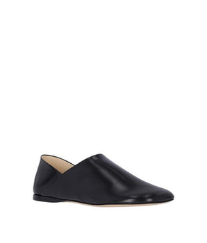 Loewe Black Lamb Leather Slip-On Loafers