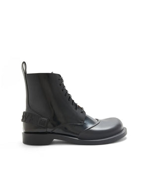 Loewe Black Calfskin Lace-Up Boots