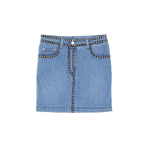 Moschino Couture Cotton Denim Skirt