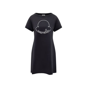Moncler Cotton Logo Mini Dress