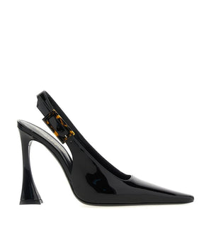 Saint Laurent Black Calfskin High Heel Pumps
