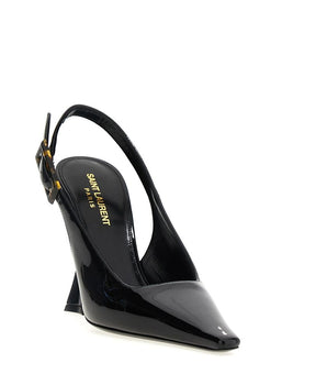 Saint Laurent Black Calfskin High Heel Pumps