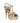 Saint Laurent Beige Calfskin Stiletto Heel Sandals