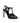Saint Laurent Black Calfskin Stiletto Heel Sandals