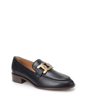 Tod's Black Calfskin Slip-On Loafers
