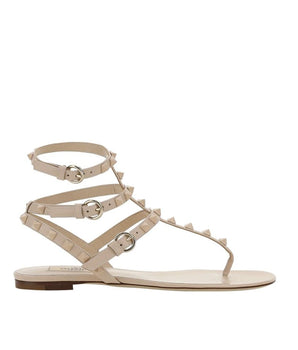 Valentino Garavani Multicolor Calfskin Flip-Flop Sandals