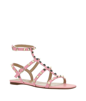 Valentino Garavani Multicolor Calfskin Strap-On Sandals