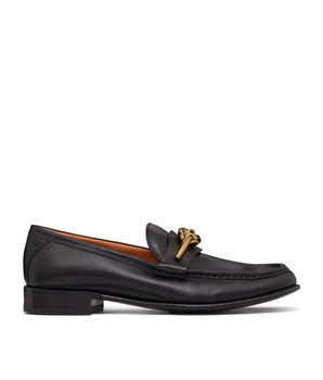 Valentino Garavani Black Calfskin Slip-On Loafers