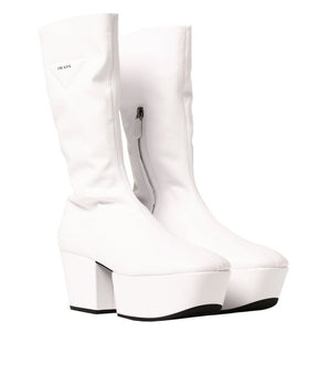 Prada White Polyethylene Boots