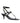 Saint Laurent Black Calfskin Stiletto Heel Sandals