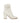 Sergio Rossi White Lamb Leather Ankle Boots