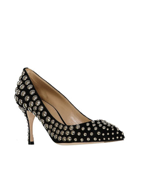 Sergio Rossi Black Calfskin High Heel Pumps