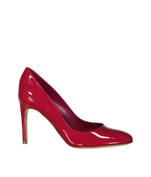 Sergio Rossi Red Calfskin High Heel Pumps