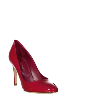 Sergio Rossi Red Calfskin High Heel Pumps