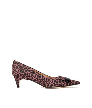 Sergio Rossi Multicolor Fabric Mid Heel Pumps