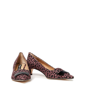 Sergio Rossi Multicolor Fabric Mid Heel Pumps