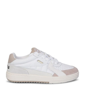 Palm Angels White Calfskin Low Top Sneakers