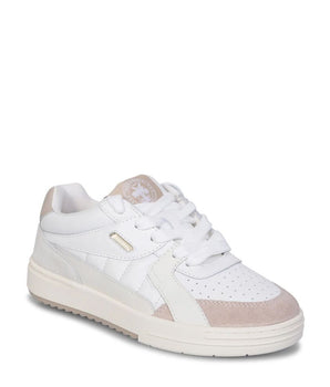Palm Angels White Calfskin Low Top Sneakers