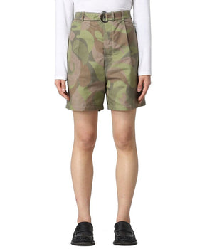 Marni Green Cotton Bermuda Shorts