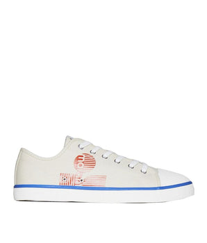 Isabel Marant Beige Canvas Low Top Sneakers