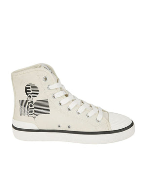 Isabel Marant Beige Canvas High Top Sneakers