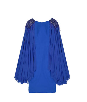 IVAN MONTESI Blue Acetate Casual Dress