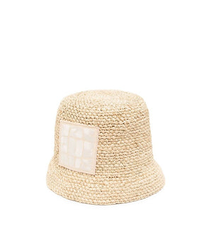 Jacquemus Beige Raffia Cap (Baseball Hat)