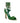 Manolo Blahnik Green Calfskin Strap-On Sandals