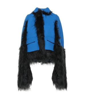 Maison Margiela Blue Wool Cloacks