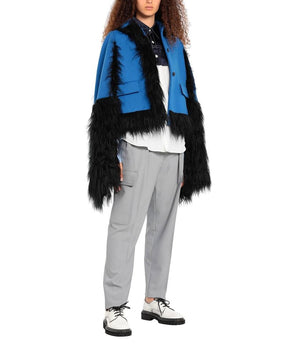 Maison Margiela Blue Wool Cloacks