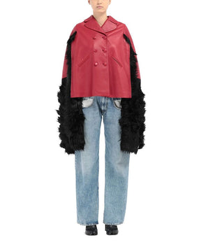 Maison Margiela Red Leather Cloacks