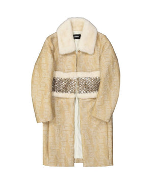 Dsquared² Beige Polyamide Coat
